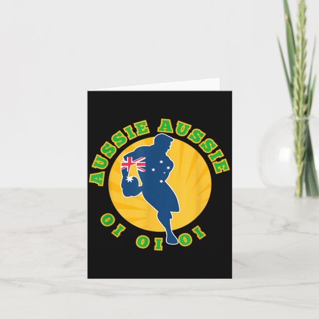 Australia Rugby, Wallabies Aussie Aussie Aussie Oi Kort (Framsida)