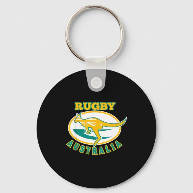 Australia Rugby, Wallabies Rugby Jersey, Australia Nyckelring (Framsida)