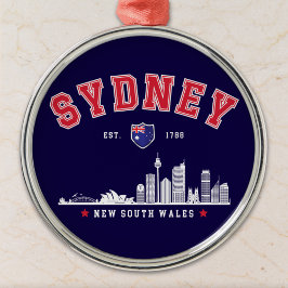 Australia’s Iconic Sydney Skyline Julgransprydnad Metall