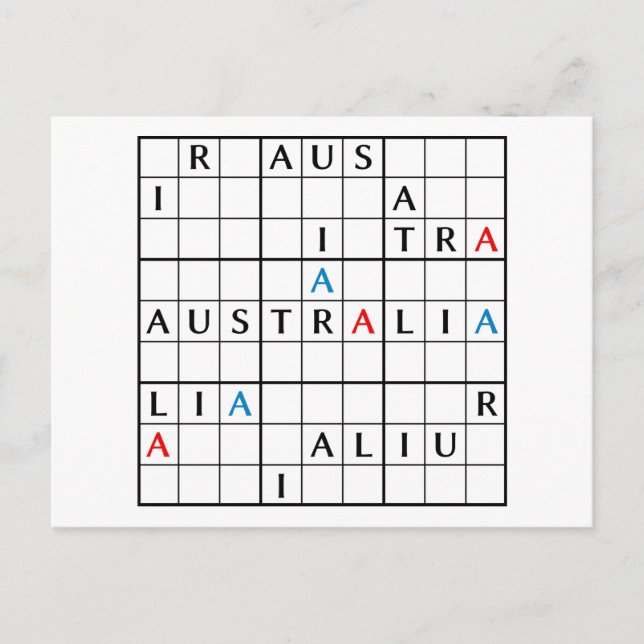 AUSTRALIA VYKORT (Framsida)