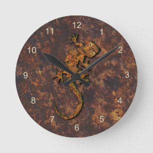 Australian Aboriginal Art Gift Rund Klocka