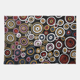 Australian Aboriginal Artists Soakage Tea Towel Kökshandduk
