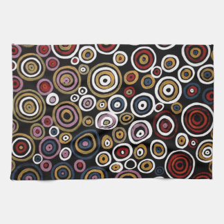 Australian Aboriginal Artists Soakage Tea Towel Kökshandduk