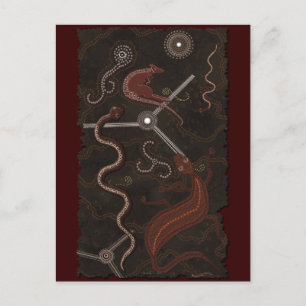 Australian Aboriginal Desert Art-vykort Vykort