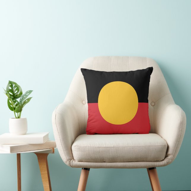 Australian Aboriginal flagga Kudde (Stol)