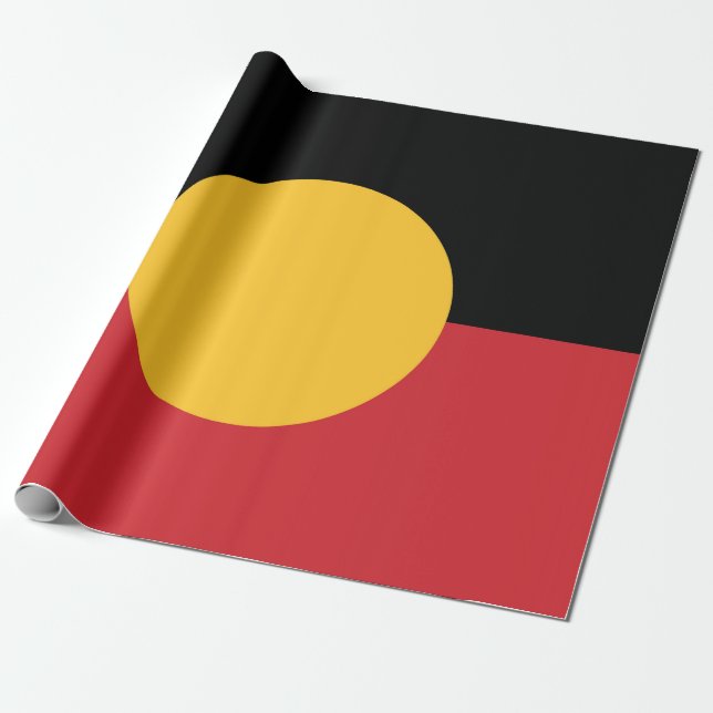 Australian Aboriginal flagga Presentpapper (Utrullad)
