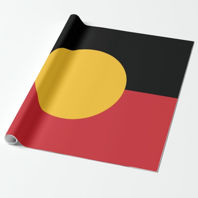 Australian Aboriginal flagga Presentpapper (Utrullad)
