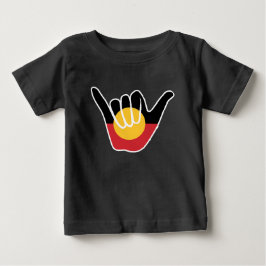 Australian Aboriginal Flagga Shaka-skylt lös T Shirt