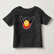 Australian Aboriginal Flagga Shaka-skylt lös
