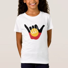 Australian Aboriginal Flagga Shaka-skylt lös T Shirt
