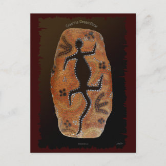 Australian Aboriginal Lizard Goanna Dreaming Card Vykort