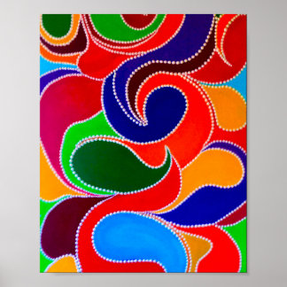 Australian Aboriginal Rainbow Dreamtime Skriv ut Poster