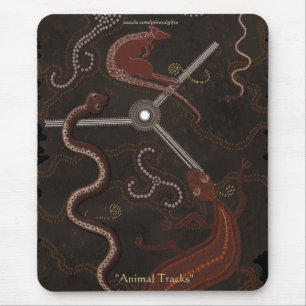 Australian Aboriginal Stil Kangaroo & Lizards Musmatta