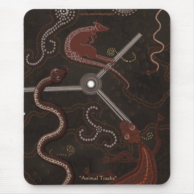 Australian Aboriginal-stil Walkabout Art Design Musmatta (Framsidan)