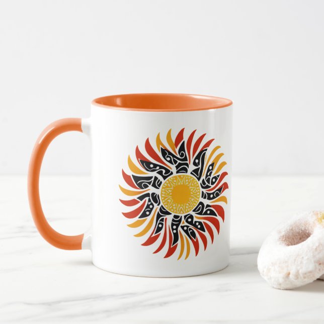 Australian Aboriginal Sunshine Art Mugg (Med munk)