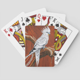 Australian Aboriginal-themed Cockatiel Casinokort