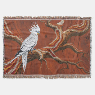 Australian Aboriginal-themed Cockatiel Filt