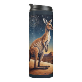 Australian Aboriginal-themed Kangaroo Scene