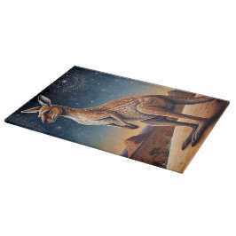 Australian Aboriginal-themed Kangaroo Scene