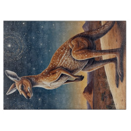 Australian Aboriginal-themed Kangaroo Scene