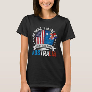 Australian American Patriot Heart kommer från Aust T Shirt