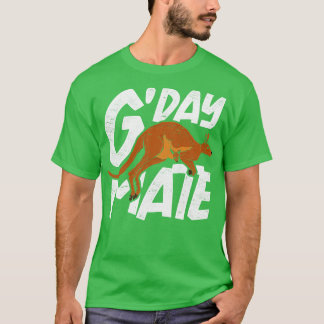 Australian Animal Backpacker Marsupial Kangaroo T Shirt