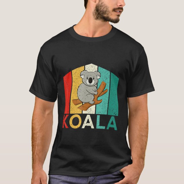 Australian Animal Koala Bear T Shirt (Framsida)