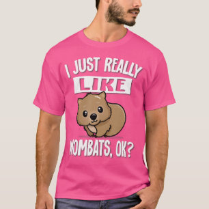 Australian Animal Lover Wombat T Shirt