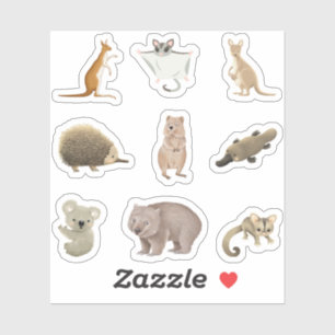 Australian Animal Stickers Klistermärken