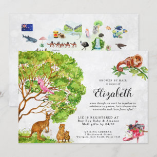 Australian Animals Baby Shower by Mail Call Inbjudningar
