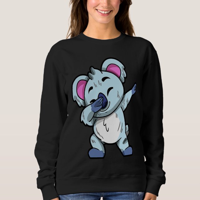 Australian Animals Cute Dabbing Koala Bear T Shirt (Framsida)