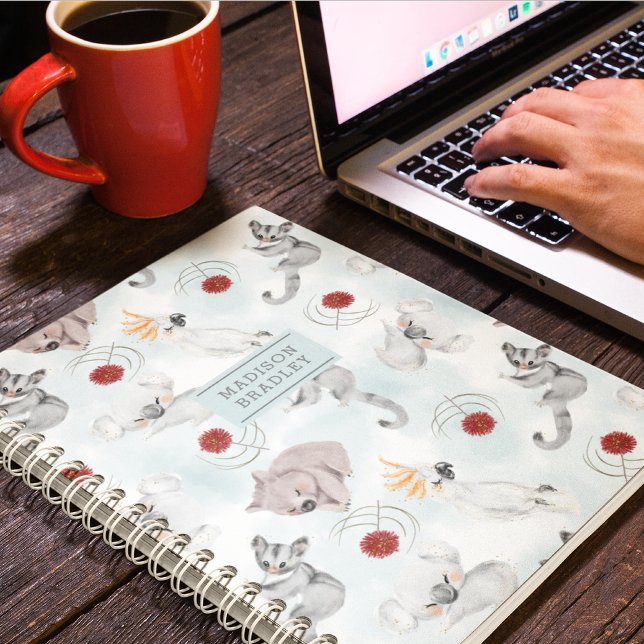 Australian Animals Cute Watercolor Personlig Anteckningsbok (Skapare uppladdad)