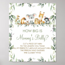 Australian Animals How Big is Mamma Belly Game Poster