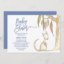Australian Animals | Kangaroo & Joey Baby Shower