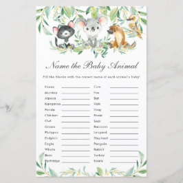 Australian Animals Namn vid Baby djur Roligt Game