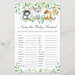 Australian Animals Namn vid Baby djur Roligt Game