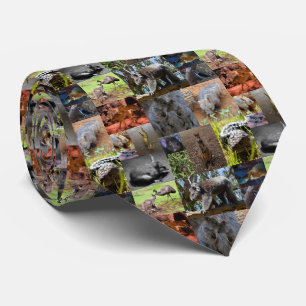 Australian Animals Photo Collage, Neck Tie Slips