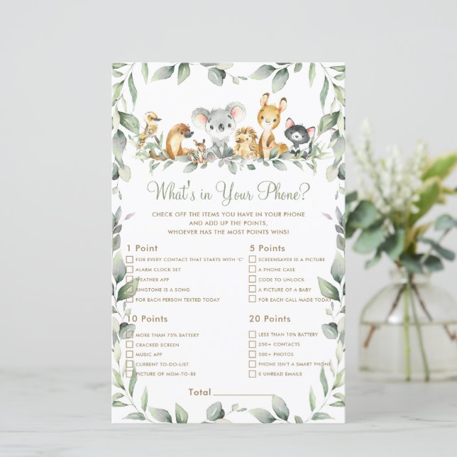 Australian Animals What's in Your Mobil Game (Stående Fram)