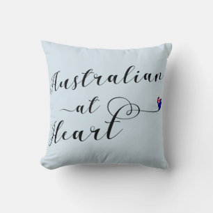 Australian At Heart Throw Cushion, Aus Kudde