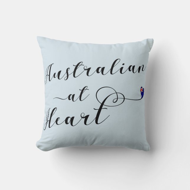 Australian At Heart Throw Cushion, Aus Kudde (Framsida)