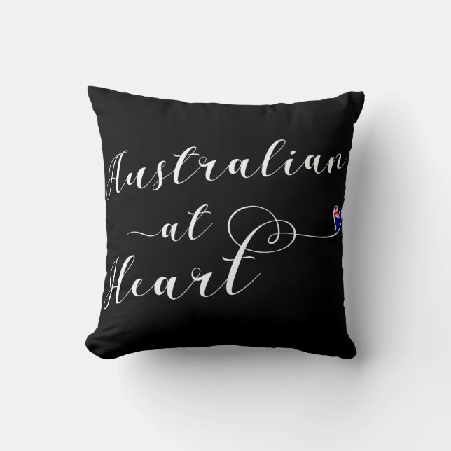 Australian At Heart Throw Cushion, Aus Kudde (Framsida)