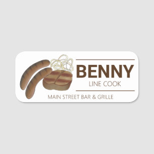 Australian Aussie BBQ Barbecue Restaurant Food Namnbricka