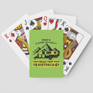 Australian Aussie Caravan Caravanning Summer Casinokort