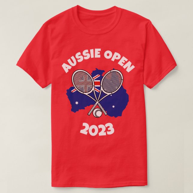 Australian Aussie Open 2023 Tennis T Shirt (Design framsida)
