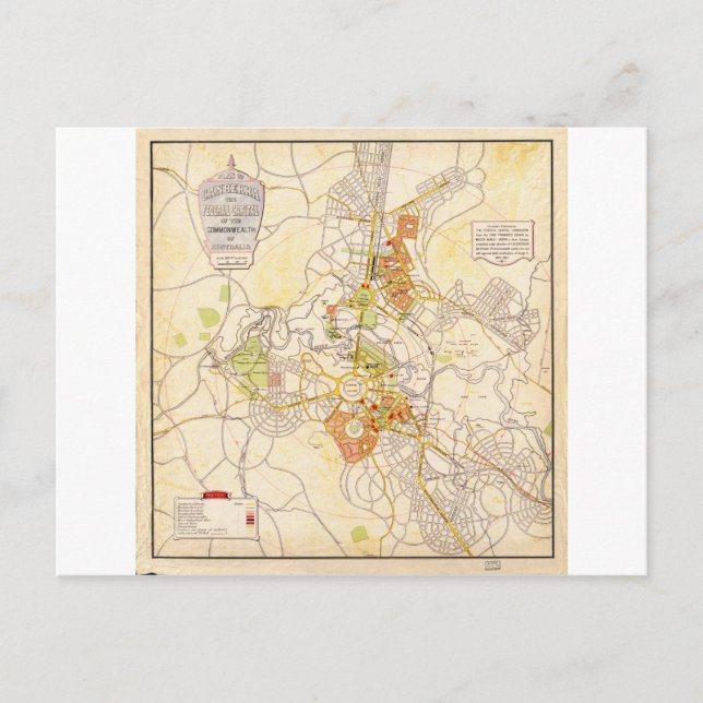 Australian Australian Capital Territory Canberra Vykort (Framsida)