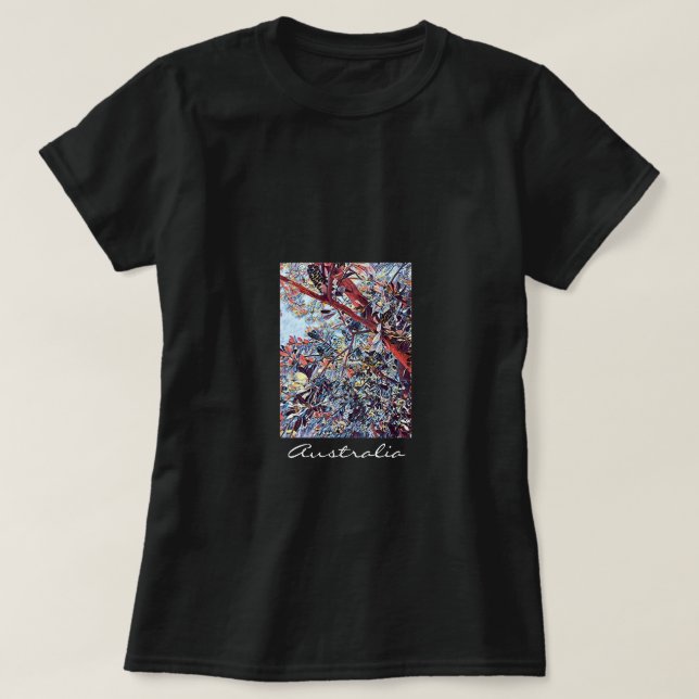 Australian Banksia träd inative plant T Shirt (Design framsida)