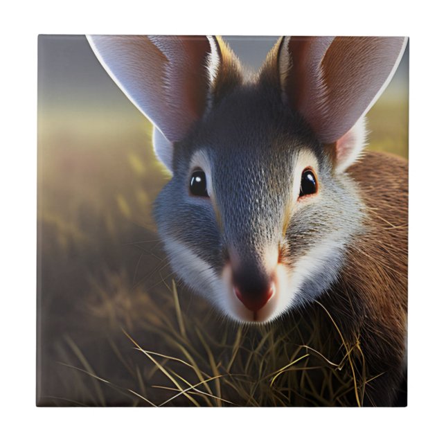 Australian Bilby Alert, Ceramic Tile Kakelplatta (Framsidan)