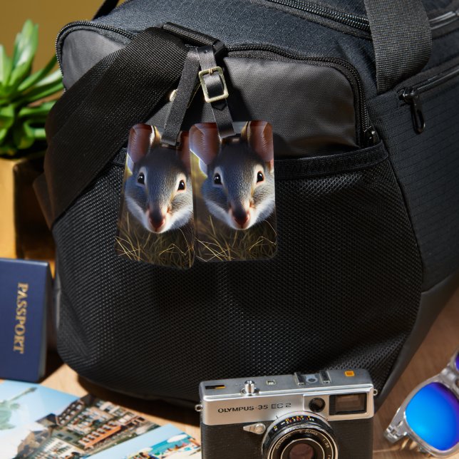 Australian Bilby Alert, Luggage Tag Bagagebricka (Fram & Baksida)