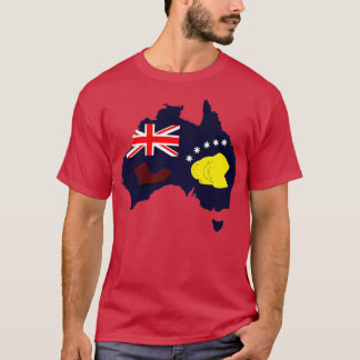 Australian Booting Flagga T Shirt