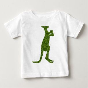Australian Boxing Kangaroo med Slang Typography T-shirt